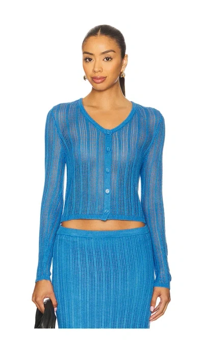 Beach Riot Hani Cardigan In Blue