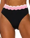 Beach Riot Harriet High Waist Bikini Bottoms In Sweet Berry Wave