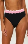 Beach Riot Harriet High Waist Bikini Bottoms In Sweet Berr