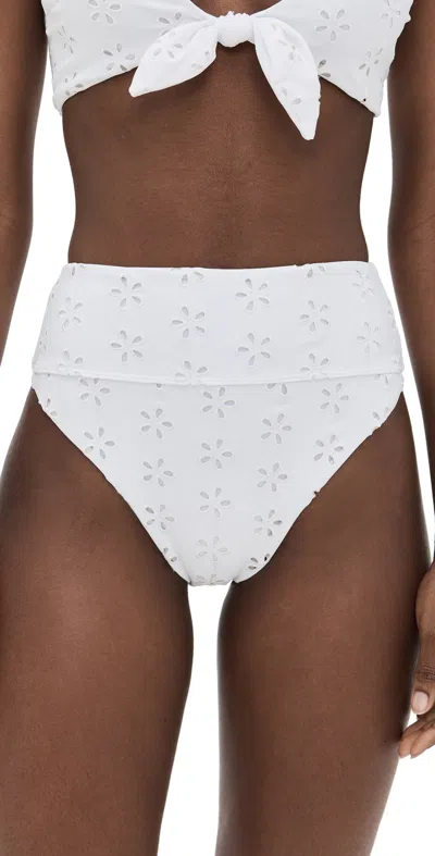 Beach Riot Hazel Bottoms White Magnolia Eyelet