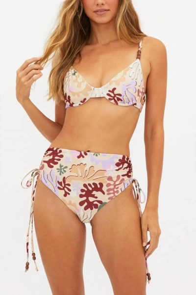 Beach Riot Heather Bikini Bottom In Desert Succulent In Multi