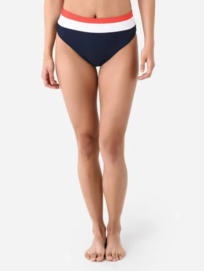 Beach Riot Heidi Bikini Bottom In Liberty Color Block In Multi