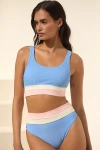 Beach Riot Mackenzie Top Alps Colorblock In Blue