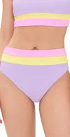 Beach Riot Heidi Bikini Bottoms Sublime Spring Colorblock In Sublime Spring Colorblock