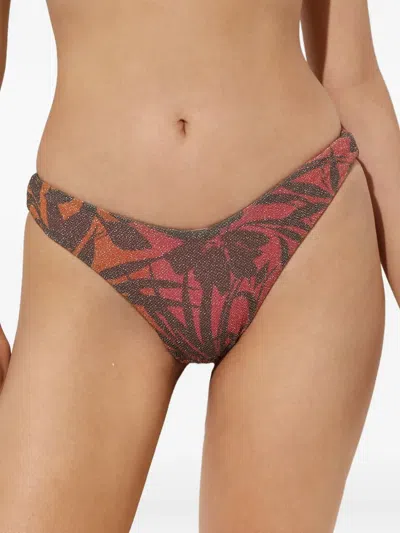Beach Riot Hibiscus Shine Vanessa Bikini Bottoms In Multi