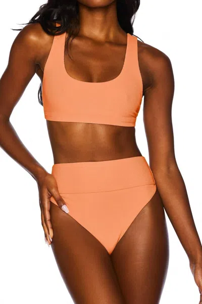 Beach Riot Highway Bikini Bottom In Papaya In Orange
