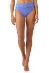Beach Riot Highway Bikini Bottom Womens Periwinkle Stretch Swimwear Buu623 In Blue