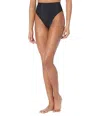 Beach Riot Highway Bottoms Swimwear Women's Black Nylon Stretch Ddr106 In Black