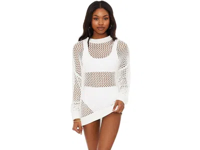 Beach Riot Hilary Sweater Cover-up In White