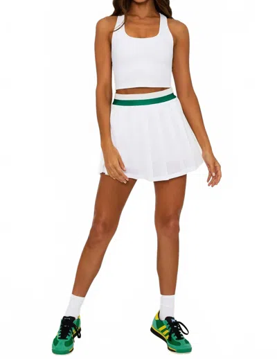 Beach Riot Irina Mini Skirt In Courtside White