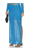 Beach Riot Ivana Pencil Skirt In Blue