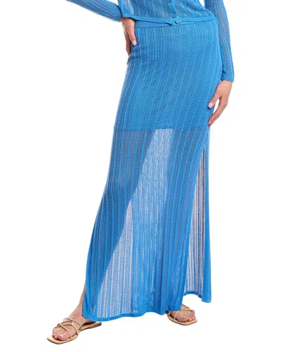 Beach Riot Ivana Pencil Skirt In Blue