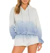 Beach Riot Jenna Sweatshirt In Glitter Cornflower Dip Dye In Blue
