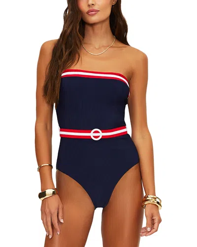 Beach Riot Jessa One Piece Swimsuit In Blue