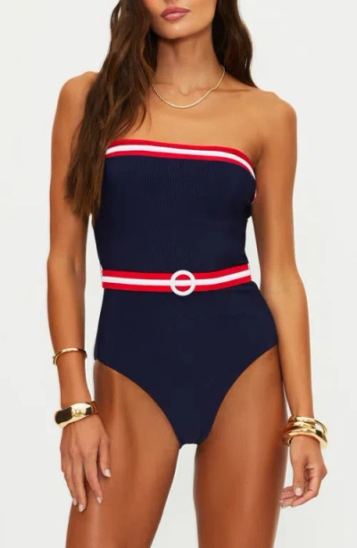 Beach Riot Jessa One-piece Swimsuit In Blue