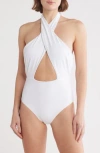 Beach Riot Jessica One-piece Swimsuit In White Rose