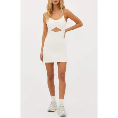Beach Riot Jewel Cutout Active Dress In White