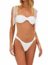 Beach Riot Joan Bathing Suit Bottom In White In White