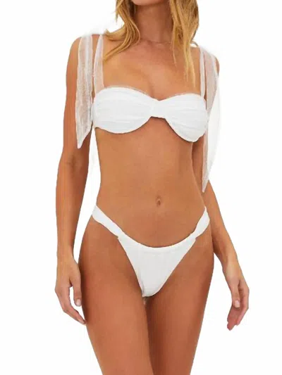 BEACH RIOT JOAN BATHING SUIT BOTTOM IN WHITE