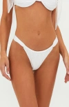Beach Riot Joan Bathing Suit Bottom In White In White