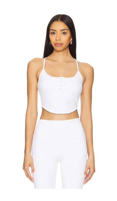 Beach Riot Joelle Top In 白色华夫格