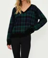 Beach Riot Joey Sweater In Wintergreen Plaid In Multi