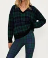 Beach Riot Joey Sweater In Wintergreen Plaid In Multi