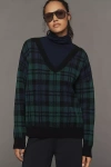 Beach Riot Joey Sweater In Wintergreen Plaid In Multicolor