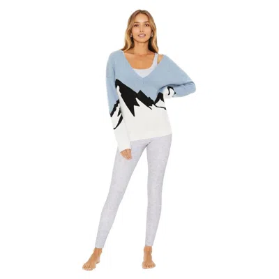 Beach Riot Joey Sweater Women's Alpine Fairy Tail Dropped Sleeve Gbo 76 In Blue