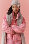 Beach Riot Jojo Bow Puffer Jacket In Pink