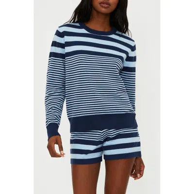 Beach Riot Jolene Stripe Sweater In Blue