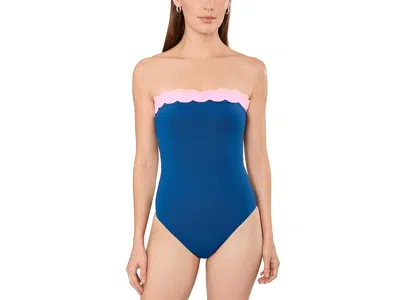 Beach Riot Josy One-piece Women's Swimsuits One Piece Seashell Isle Color-block: Md In Blue