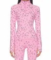 Beach Riot Kamara Print Half Zip Pullover In Pink