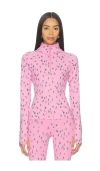 Beach Riot Kamara Print Half Zip Pullover In Pink