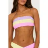 Beach Riot Kay Colorblock Strapless Bikini Top In Sublime