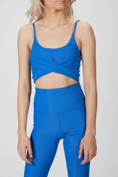 Beach Riot Kenzie Top In Turkish Sea In Blue