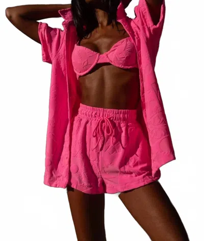 Beach Riot Kiara Short In Dark Pink