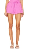 Beach Riot Kiara Cover-up Shorts In Pink