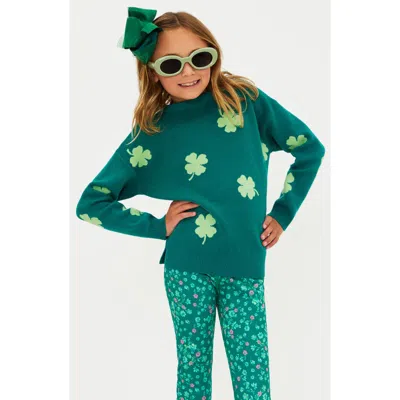 Beach Riot Kids' Little Callie Sweater In Green