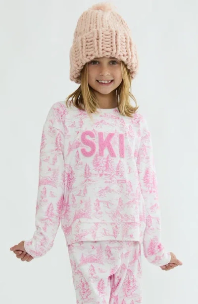 Beach Riot Kids' Little Cassia Sweatshirt In Pink