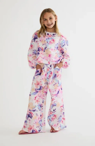 Beach Riot Kids' Little Collins Cotton Gauze Top In Multi