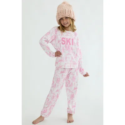Beach Riot Kids' Little Georgie Sweatpants In Pink