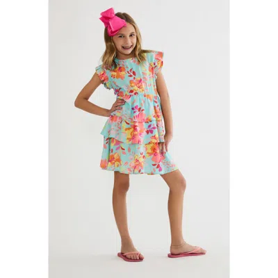 Beach Riot Kids' Little Honey Floral Dress In Multi