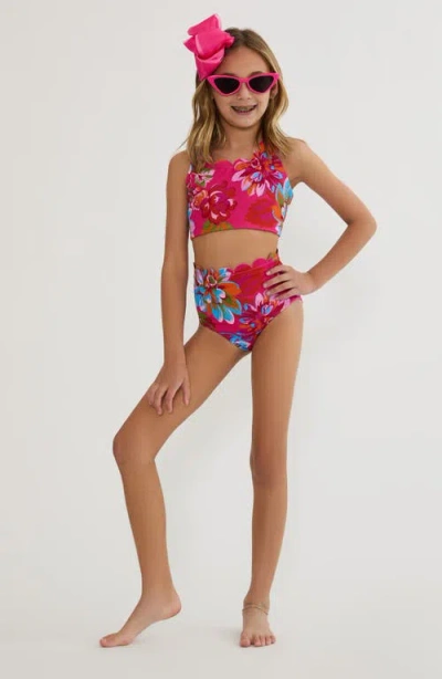 Beach Riot Kids' Little Madison Bea Two-piece Swimsuit In Pink