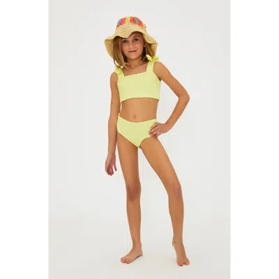 Beach Riot Kids' Little Stella Two-piece Swimsuit In White