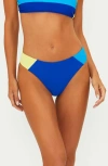 BEACH RIOT BEACH RIOT KIMORA COLORBLOCK RIB BIKINI BOTTOMS