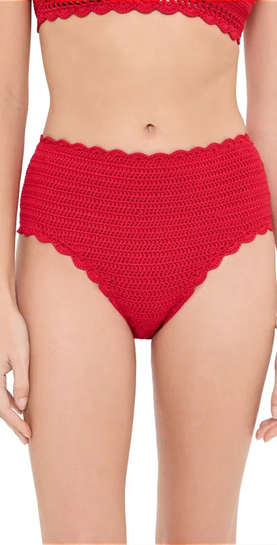 Beach Riot Kirby Bottoms Ruby In Red