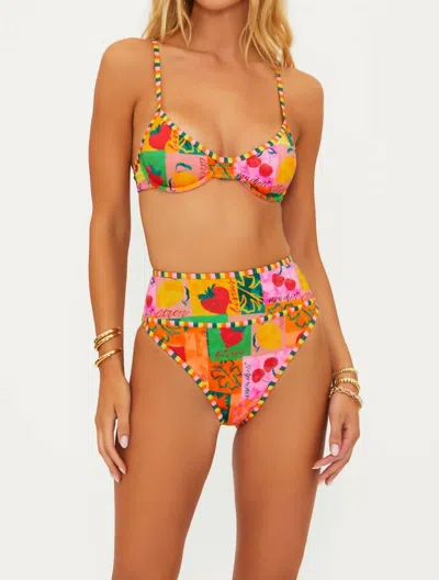 Beach Riot Kori Bikini Top In Fruit Market In Multi