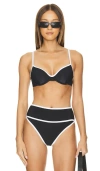 Beach Riot Kori Top In Black & White