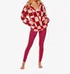 BEACH RIOT LAURIE JACKET IN SANGRIA CHECK